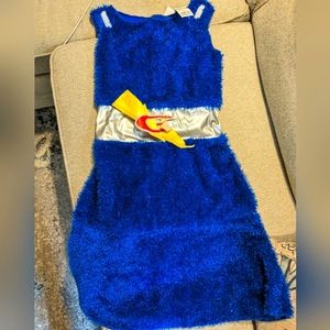 Girls/Womens Super Grover Costume Sesame Street